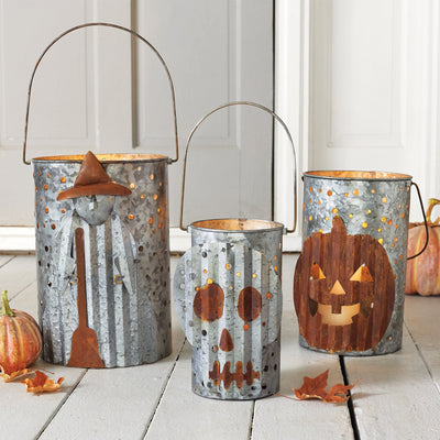 Tin Halloween Luminaries