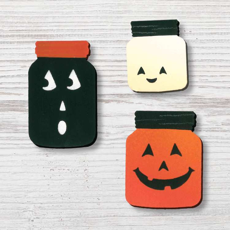 3 Pack Halloween Canning Jars