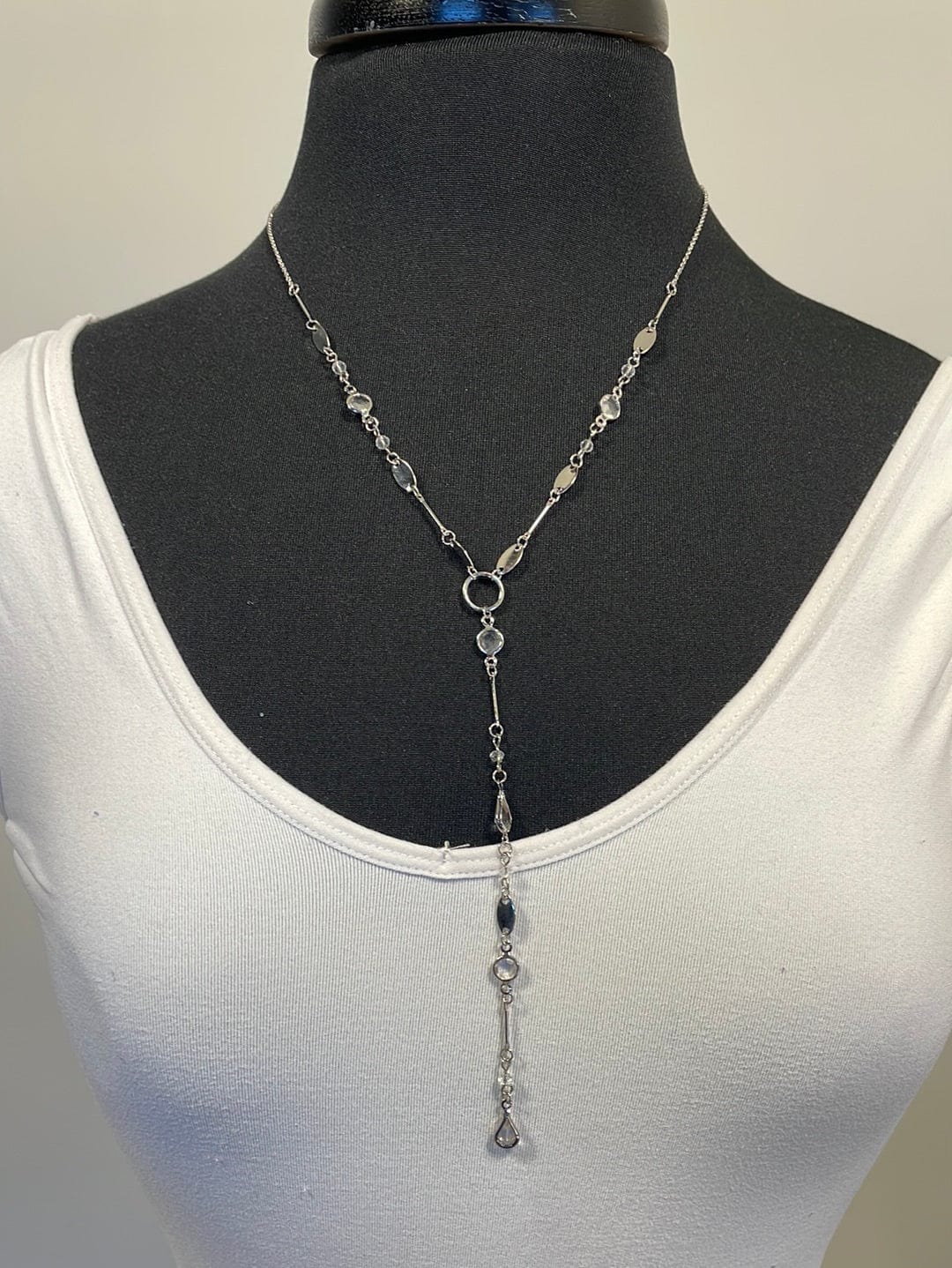 Silver Y Chain Necklace