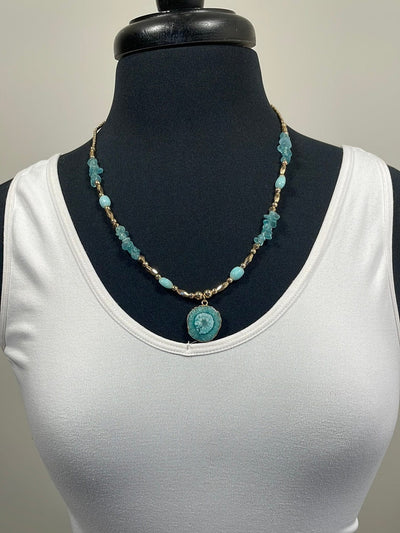 Joyful Green Beads Necklace