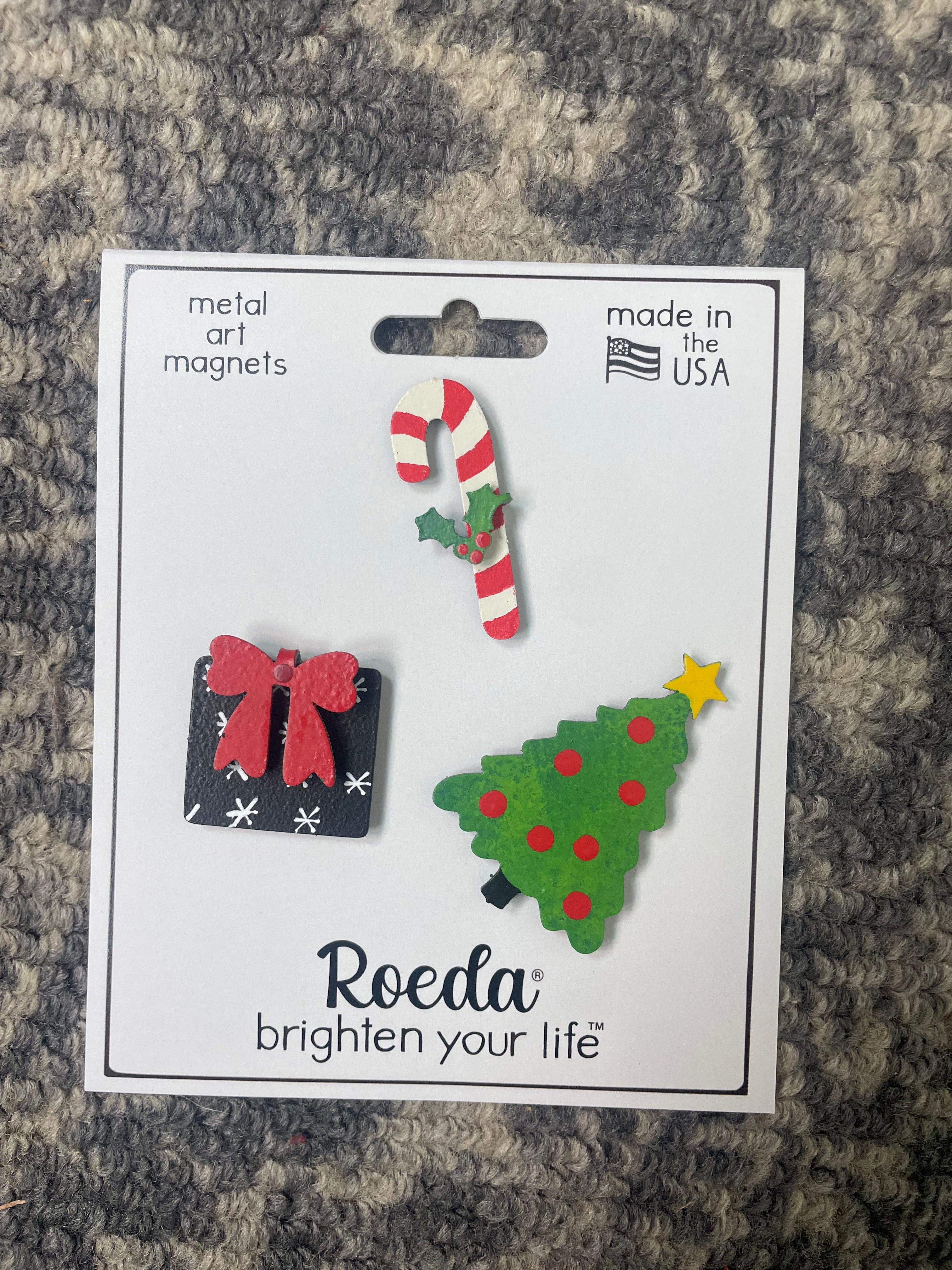 Christmas w/Candy Cane Magnets S/3