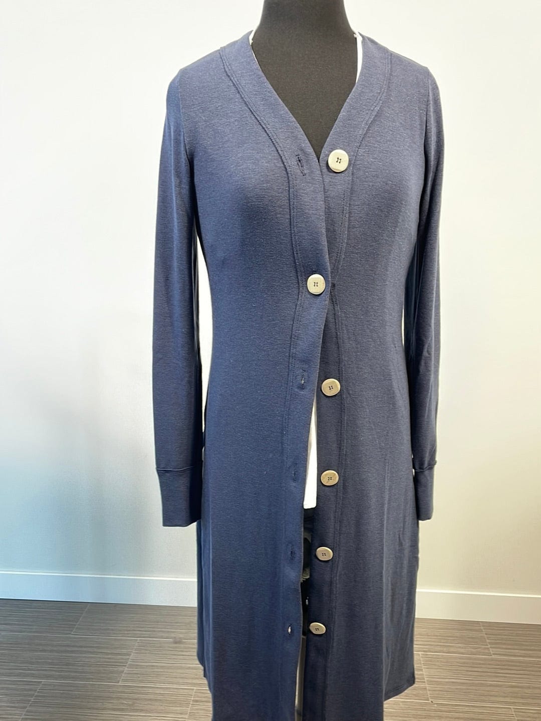 Soft Blue Long Cardigan