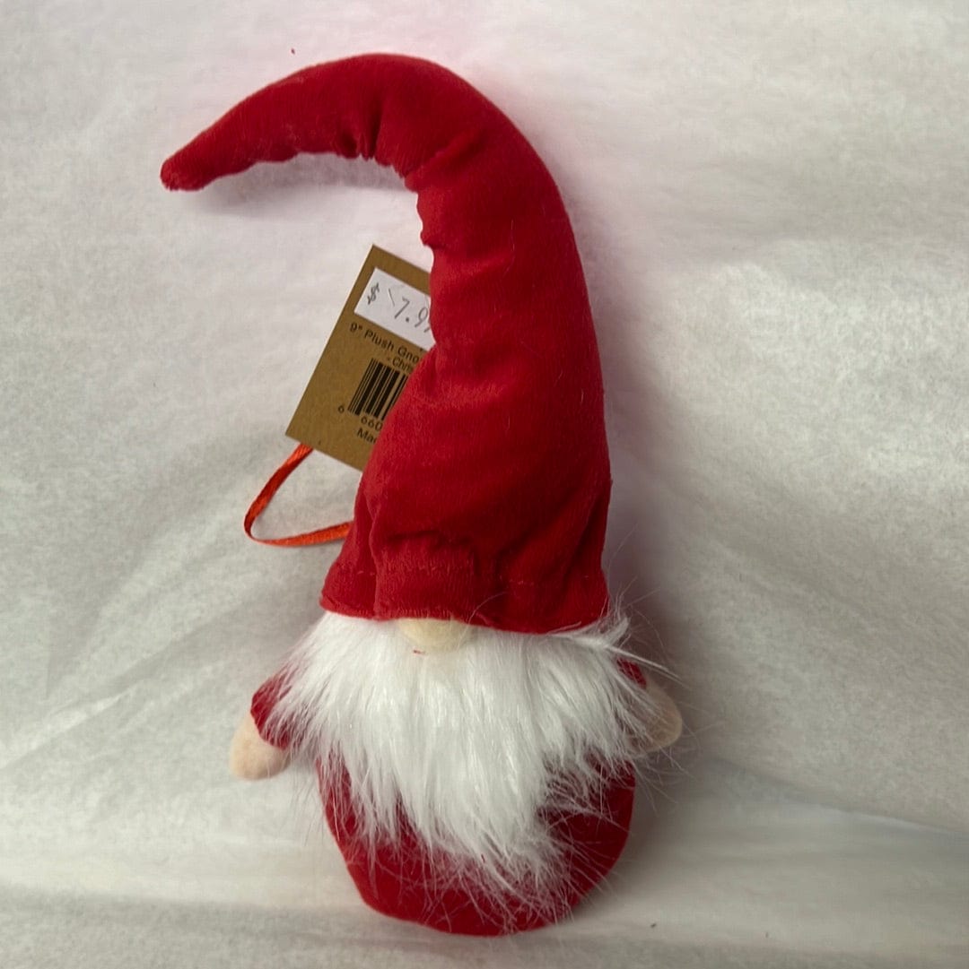 9'' Plush Gnome w/Hat Ornament - Christmas is Forever