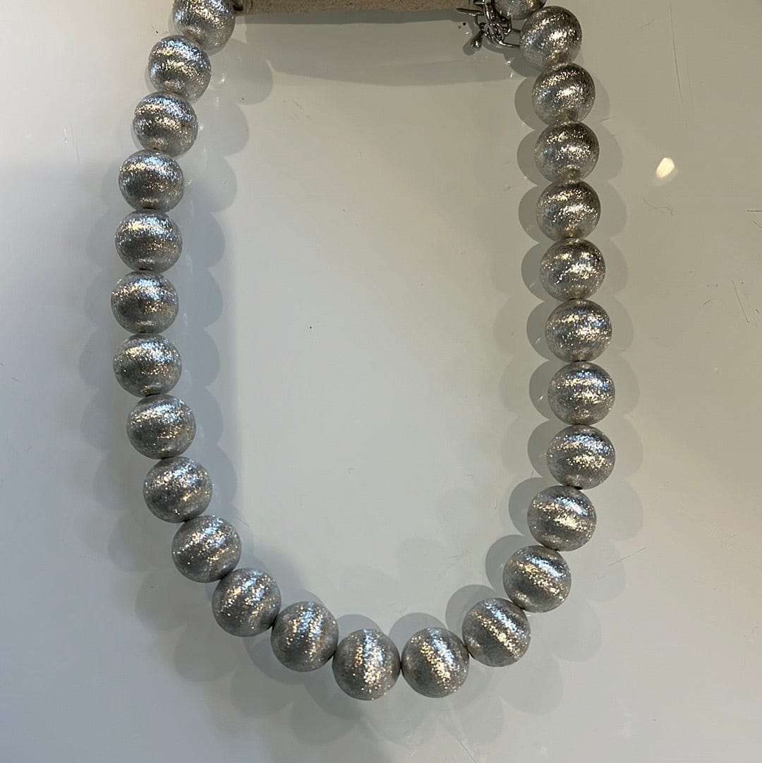 Silver Luxe Bead Necklace