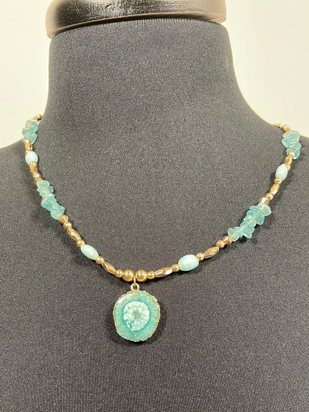 Joyful Green Beads Necklace