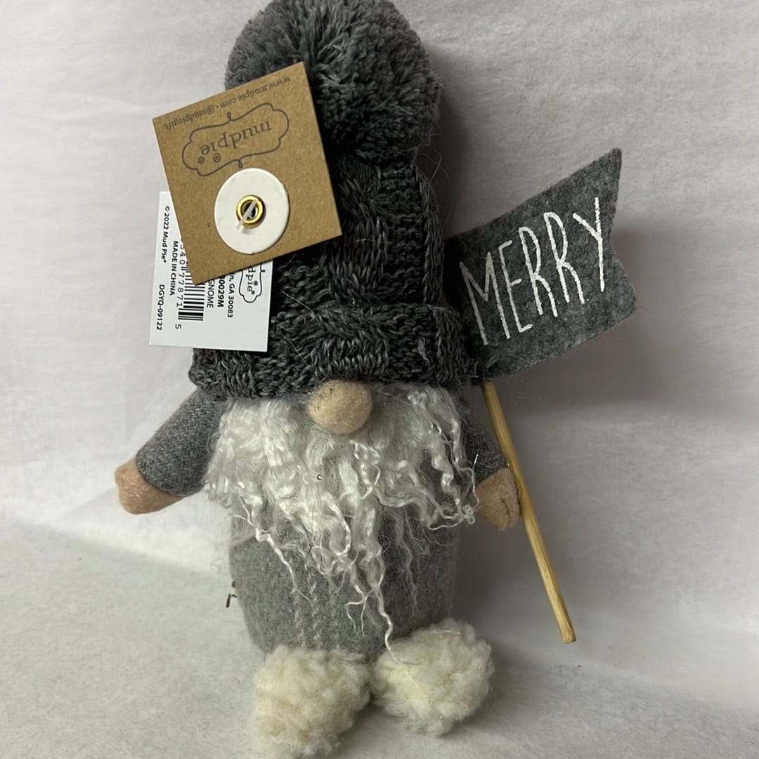 Merry Gray Holiday Mini Gnome