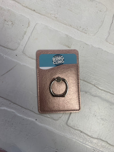 Metallic Ring Cling Cardholder