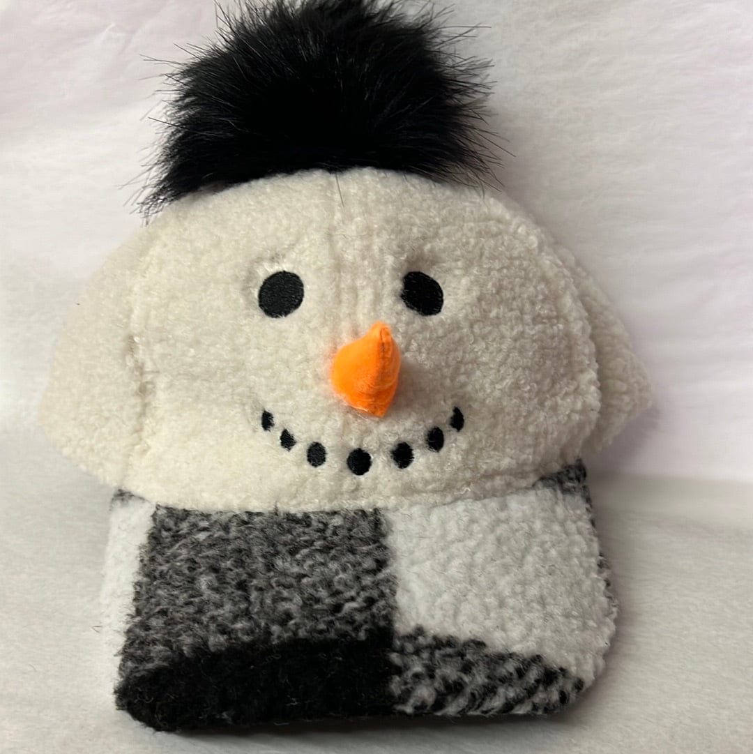 Snowman Sherpa Baseball Cap
