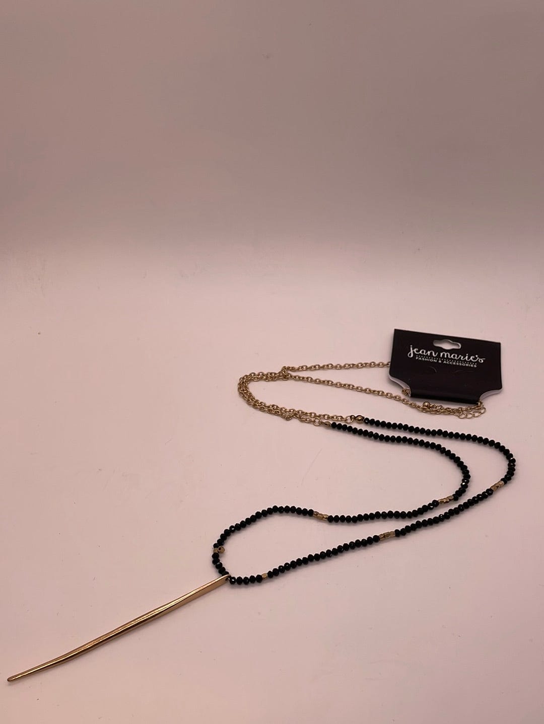 Black Beaded Necklace