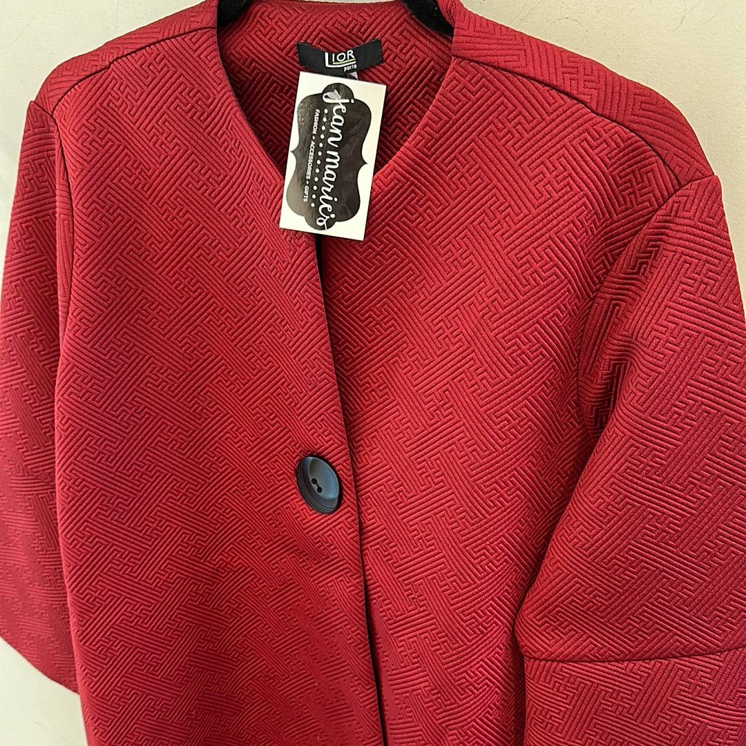 Textured Wine Jacket