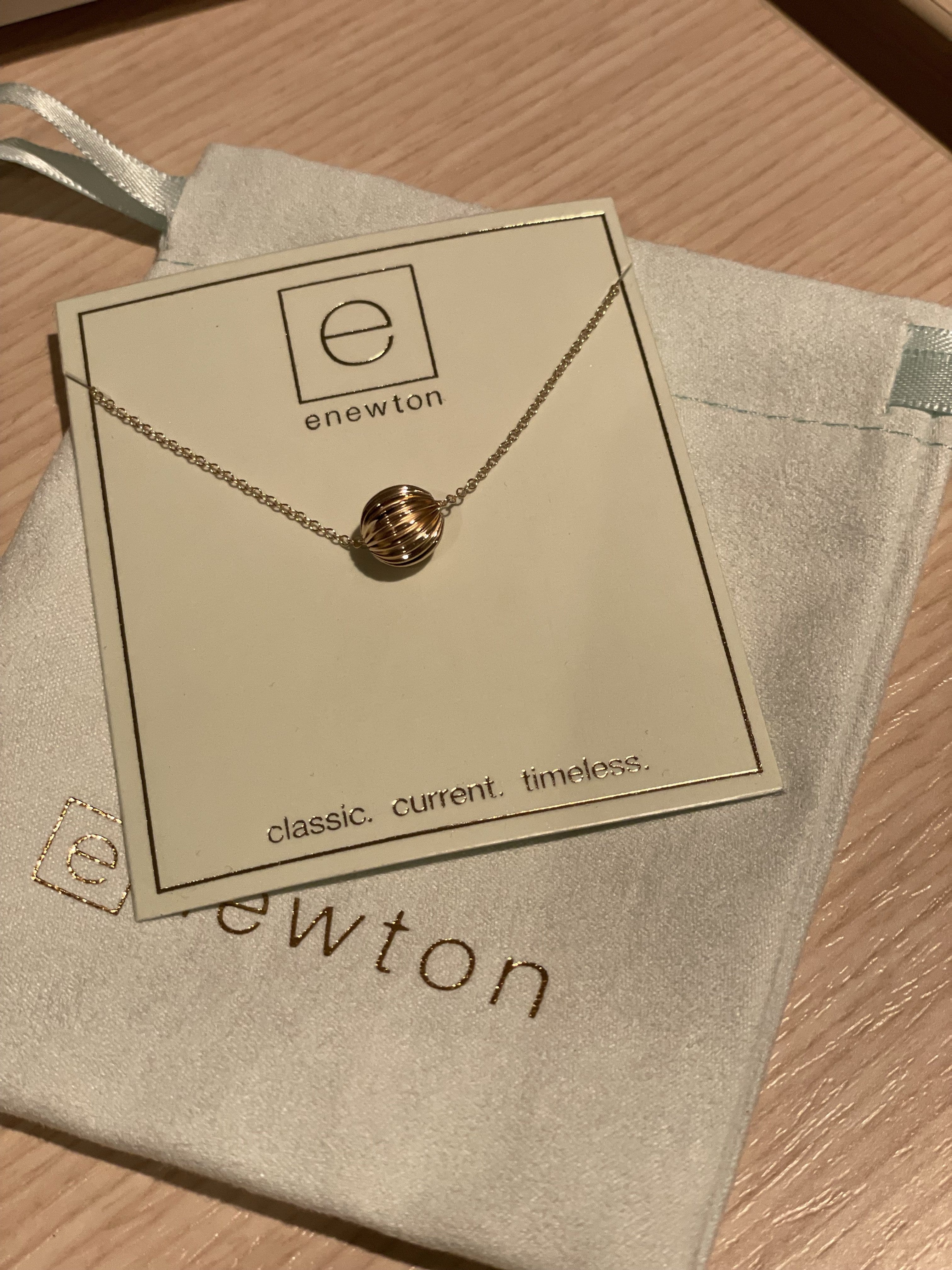 16" Necklace Gold - Dignity 8mm