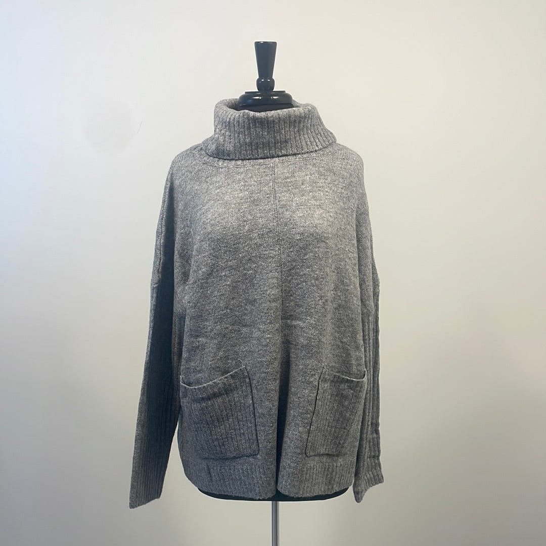 Heather Grey Turtleneck Sweater