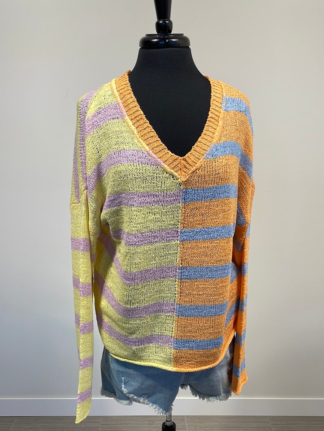 Smoothie Shack Stripe Sweater