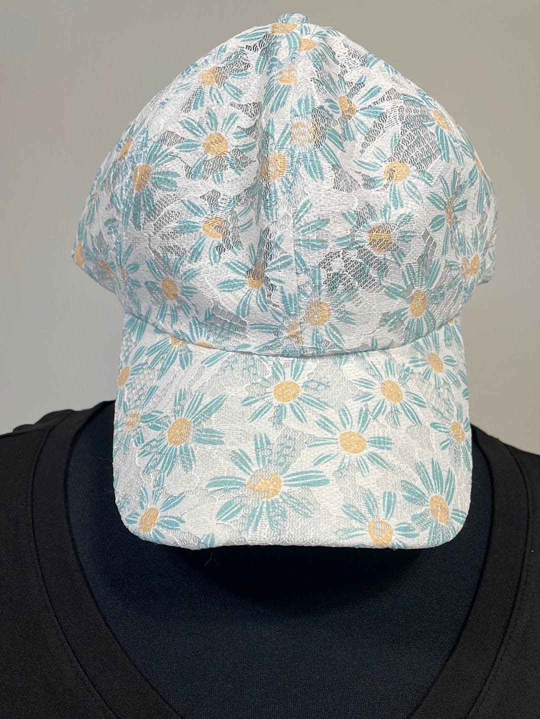 Daisy Print Baseball Cap