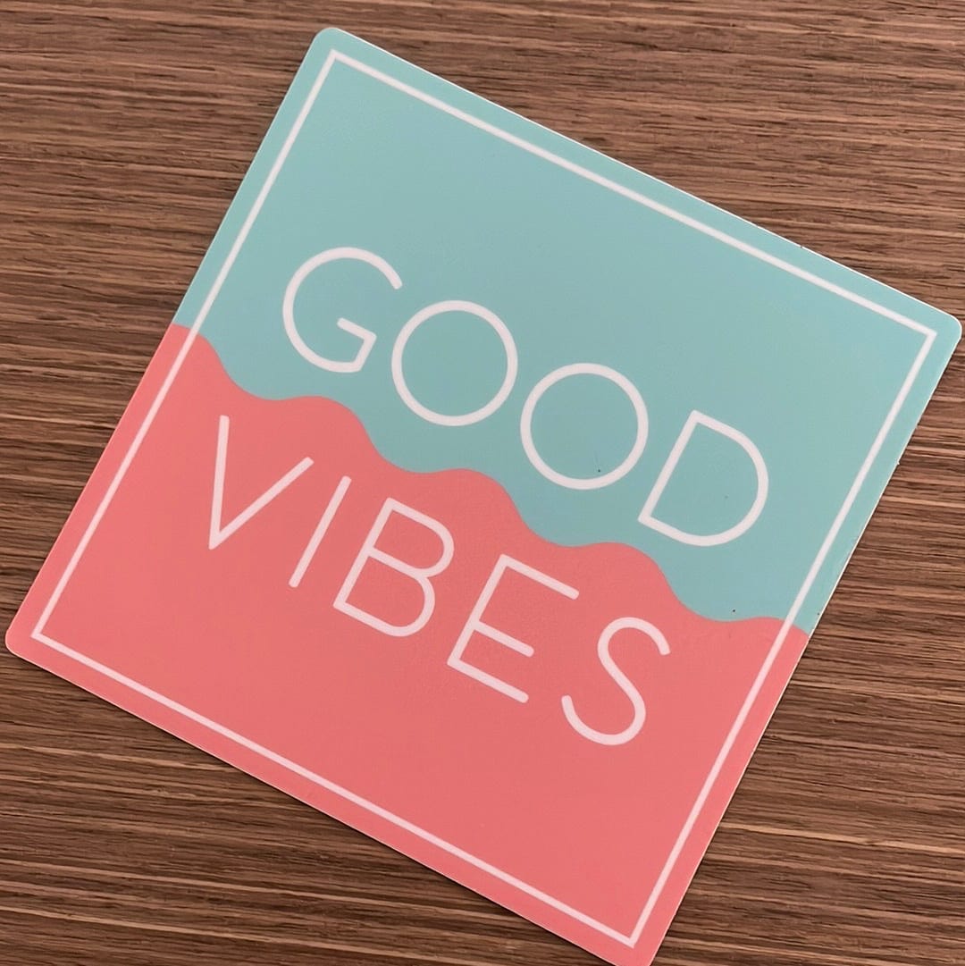 Good Vibes Wave Sticker