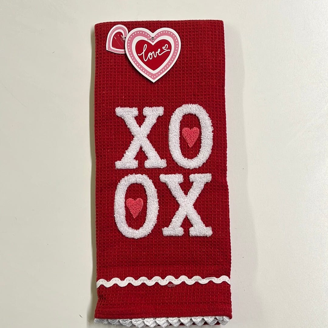 XOXO Embellished Tea Towel