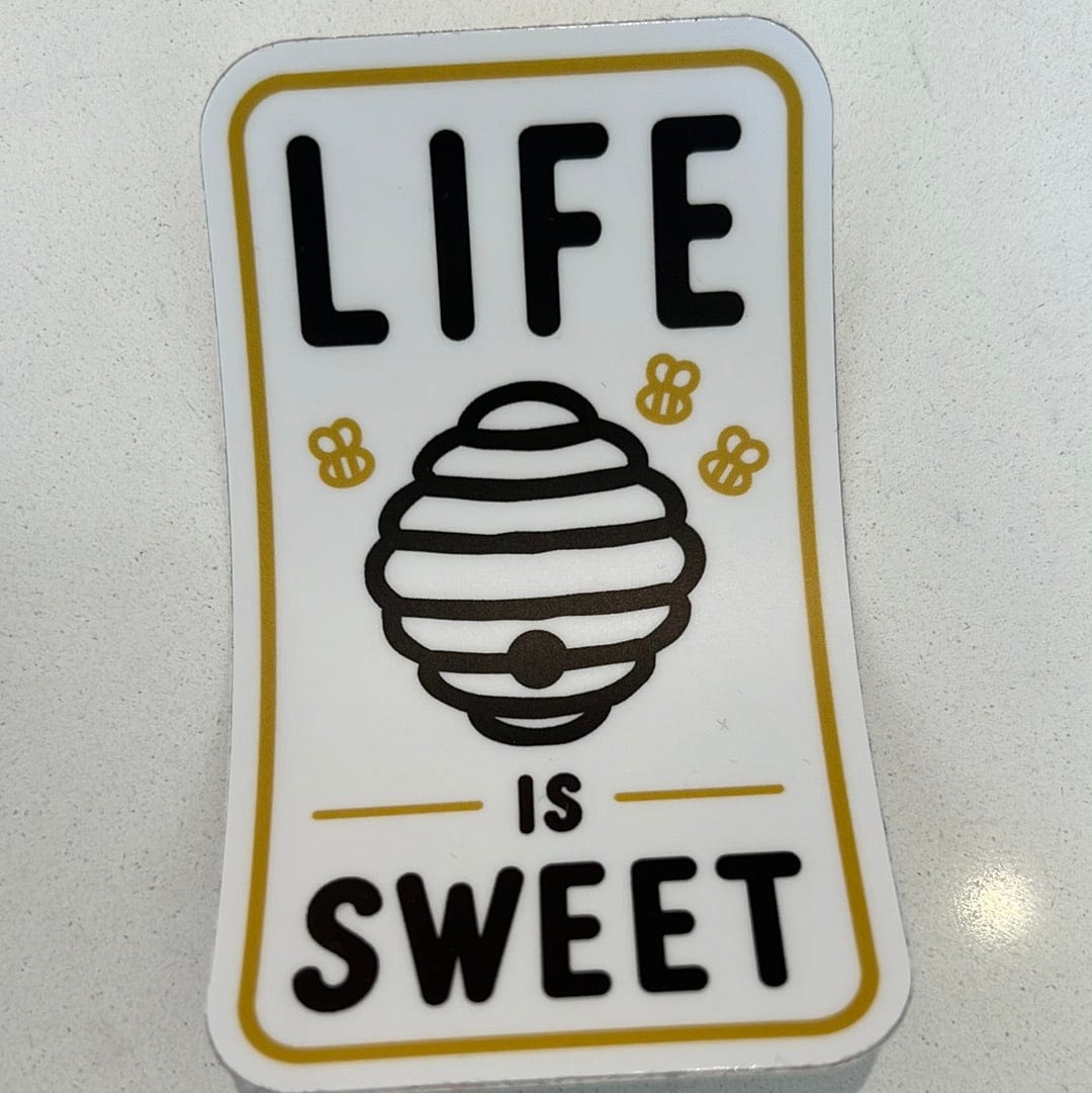 Life Is Sweet Beehive Sticker