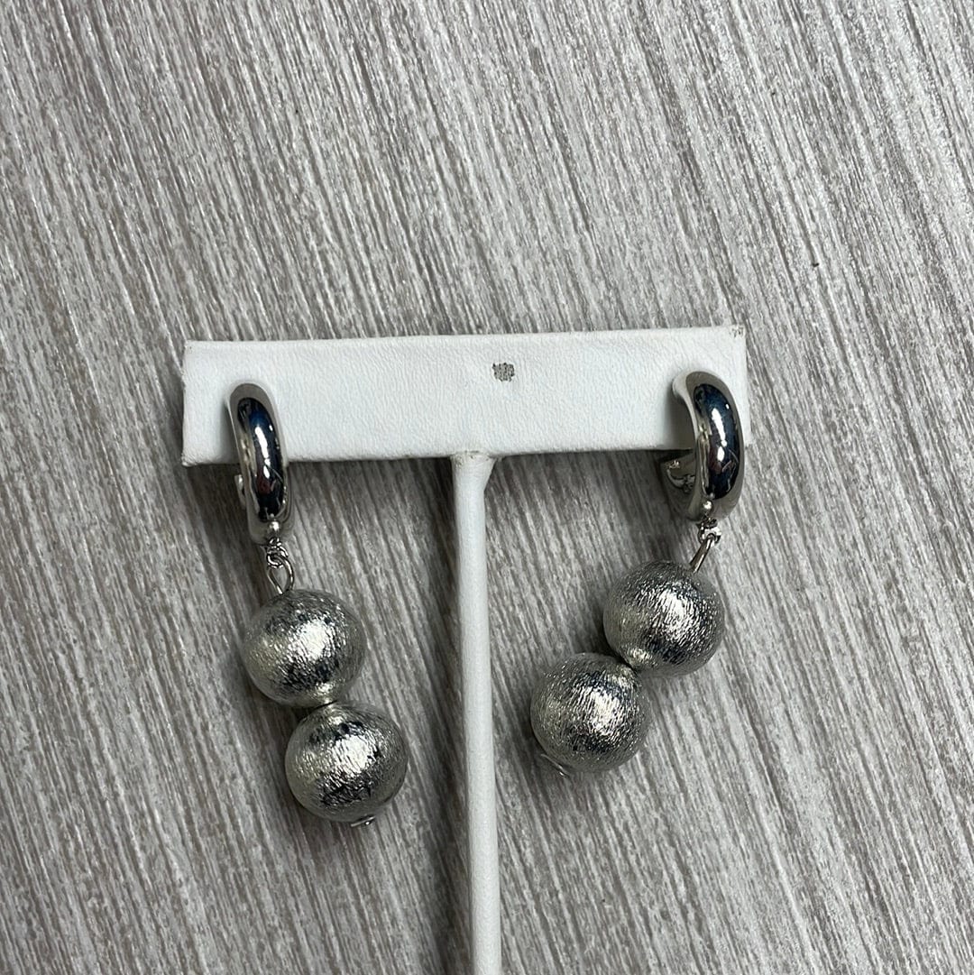 Silver Luxe Bead Earring