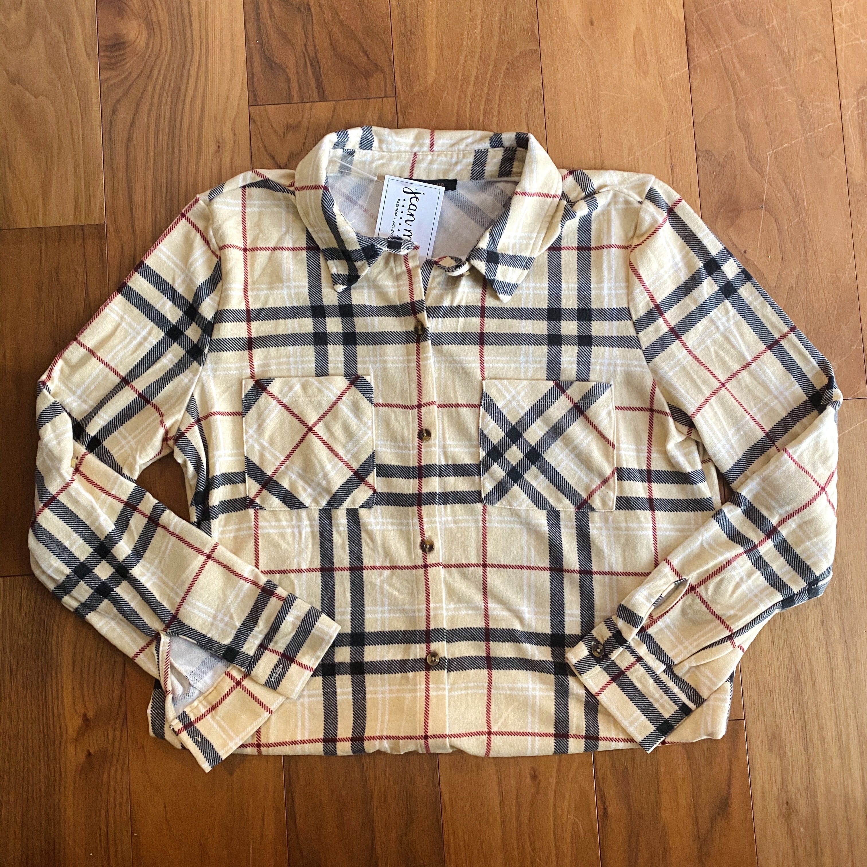Tan Plaid Tunic
