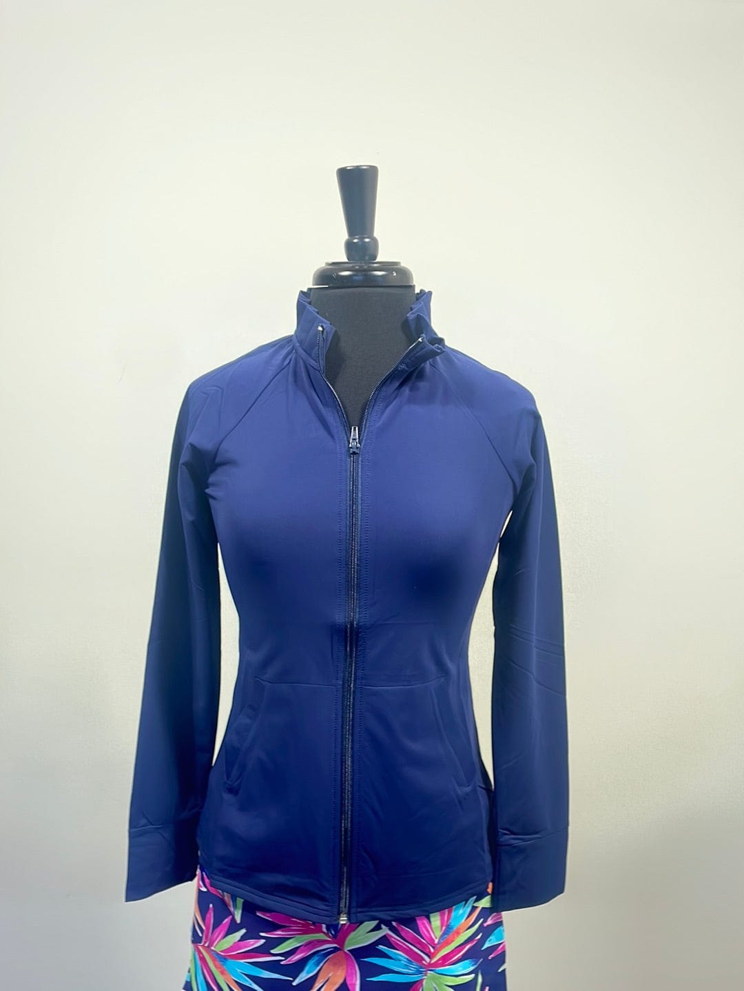 Navy Marcia Zip Up Jacket