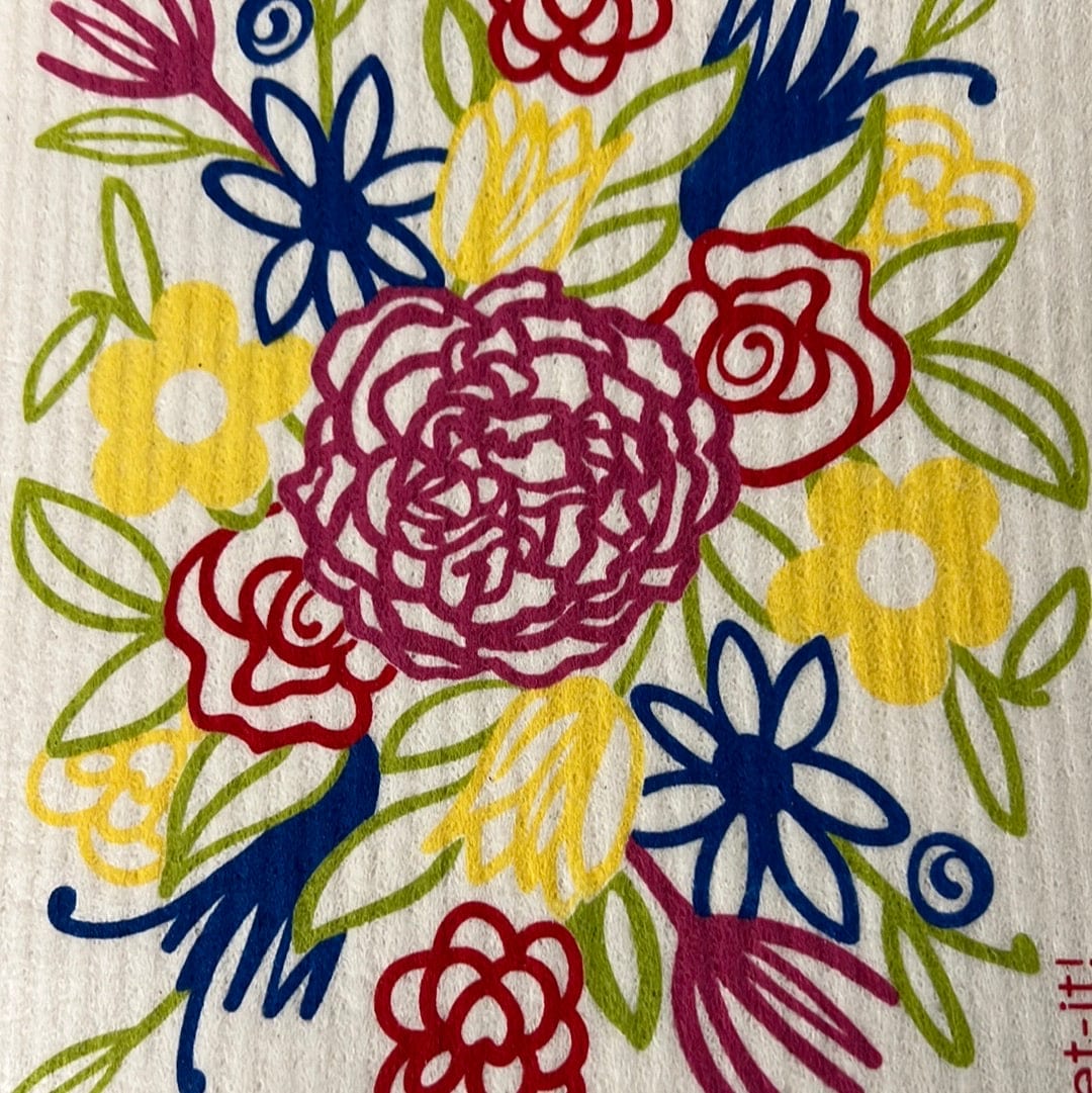 Flower Bouquet Multi Color Wet-It Towel