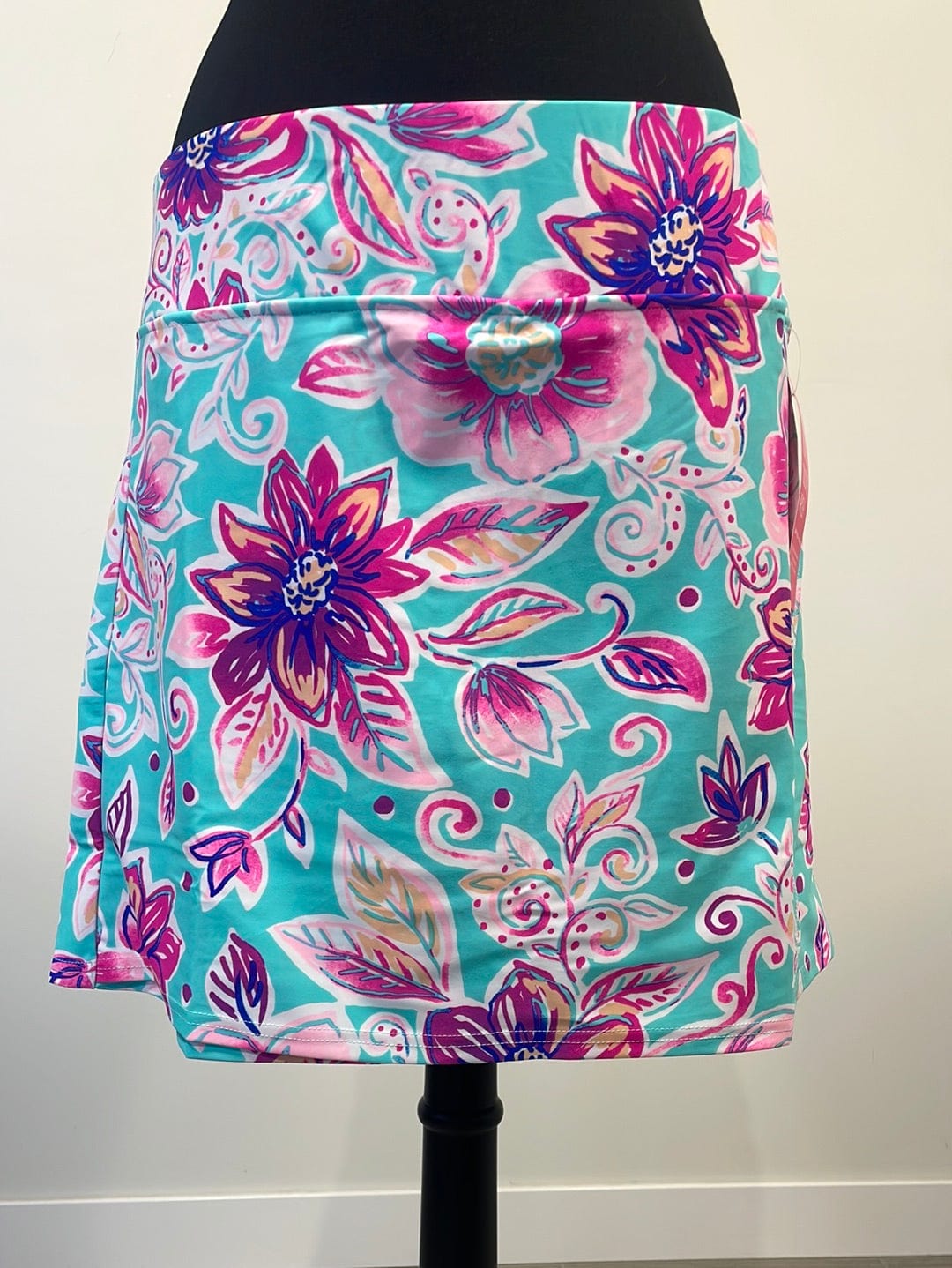 Mint Floral Camila Overlap Skort