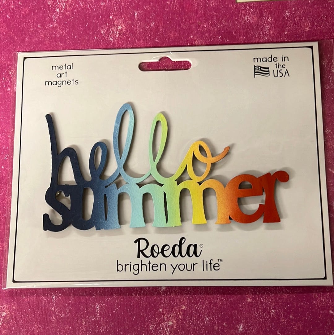 "Hello Summer" Magnet Sunset