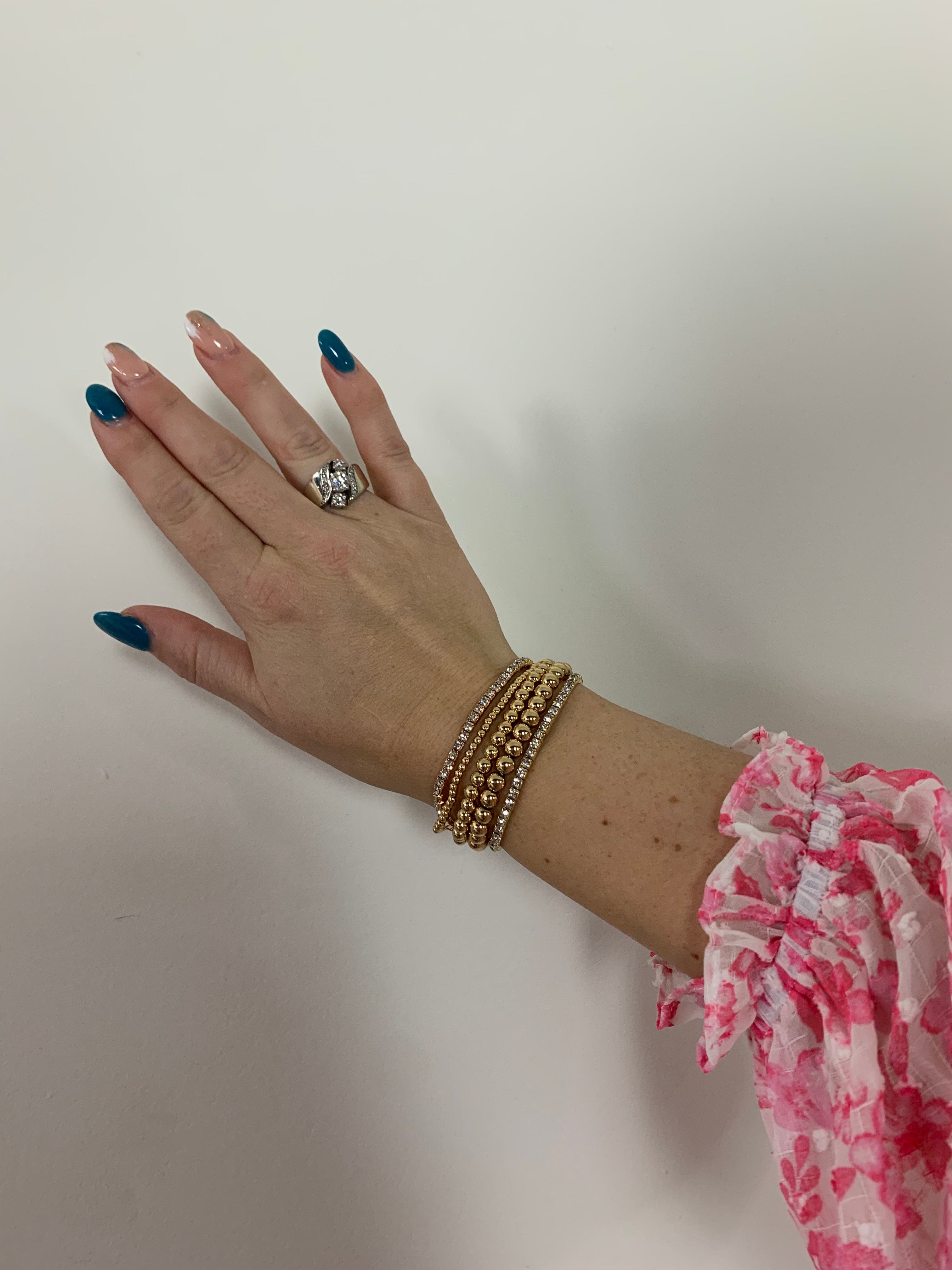 Glitter & Gold Bracelet Set