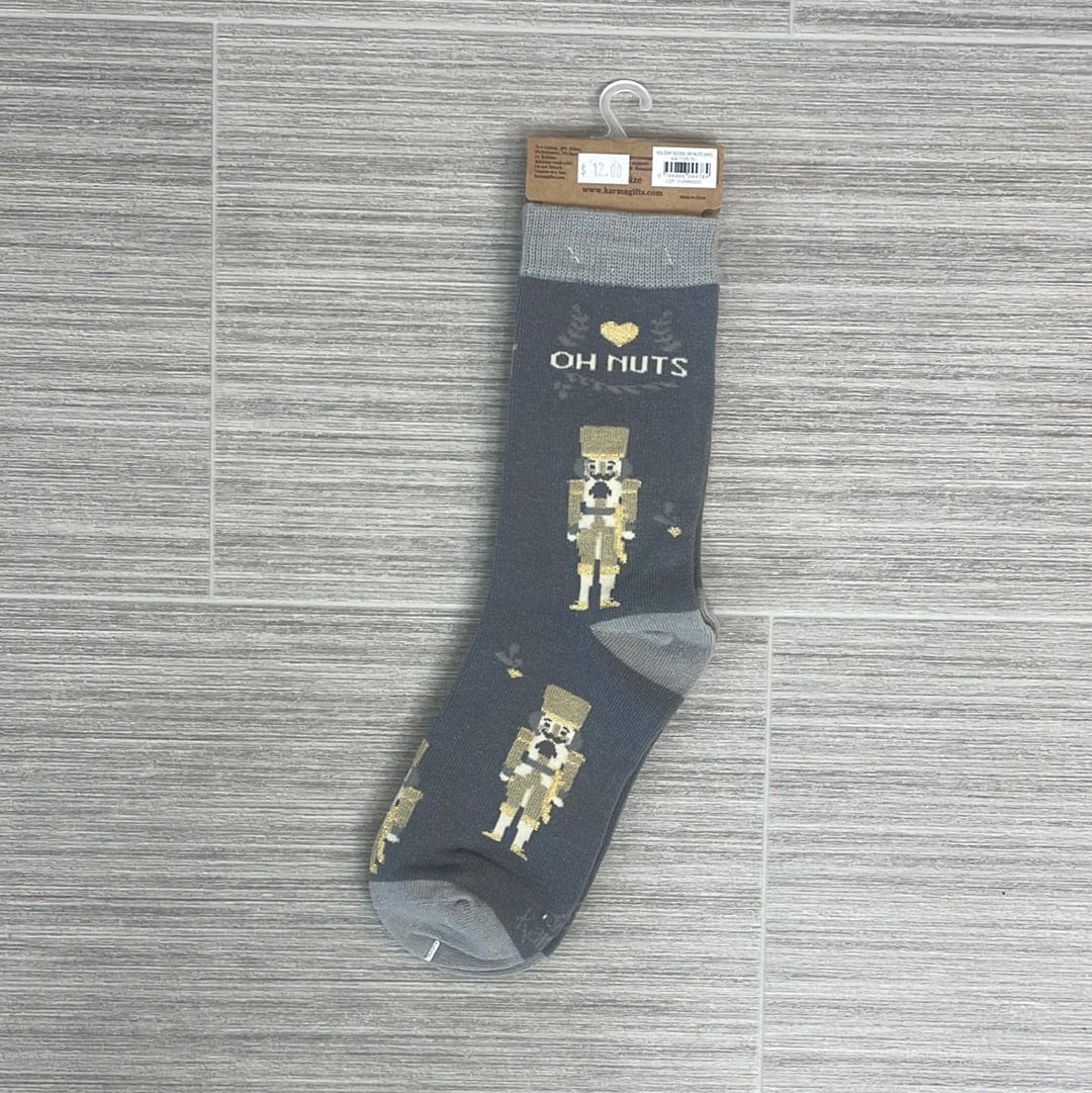 Oh Nuts Holiday Socks