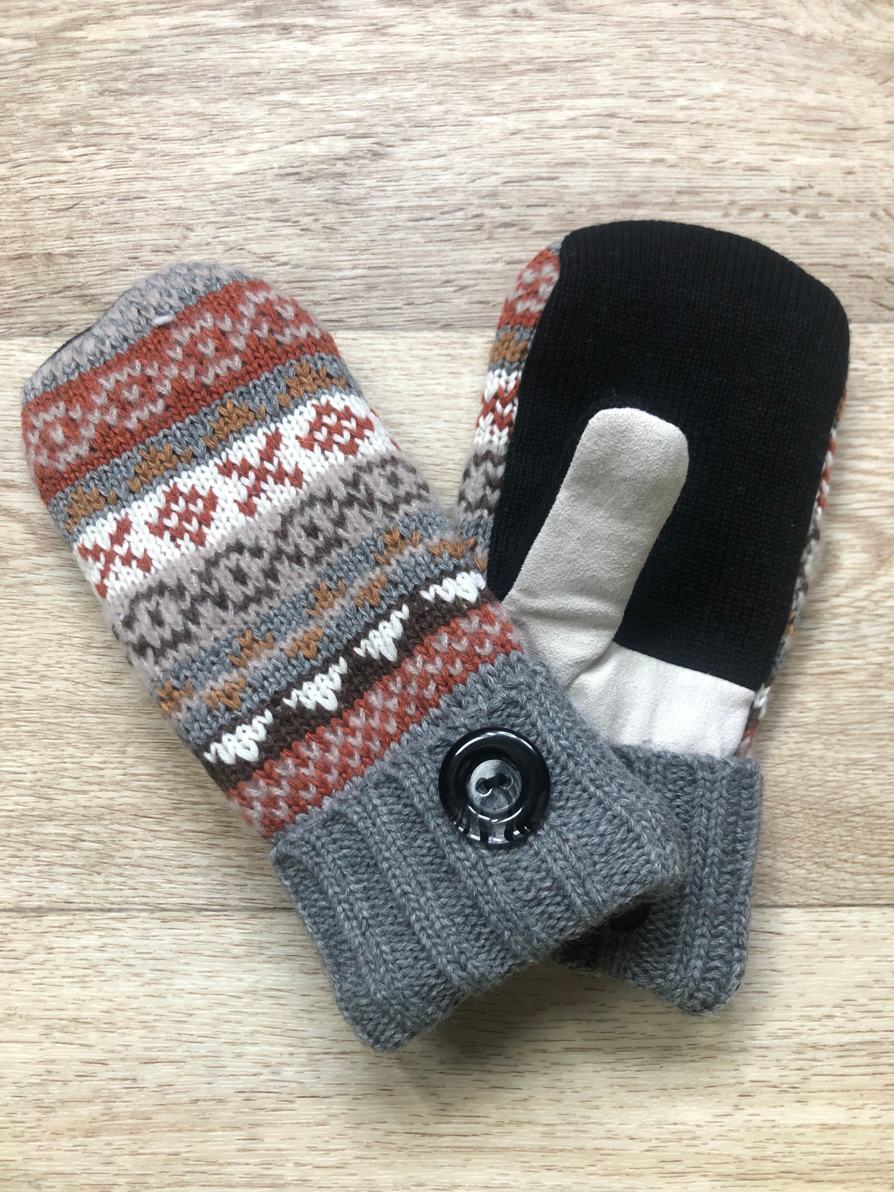 Gray Live Life Cozy Mittens