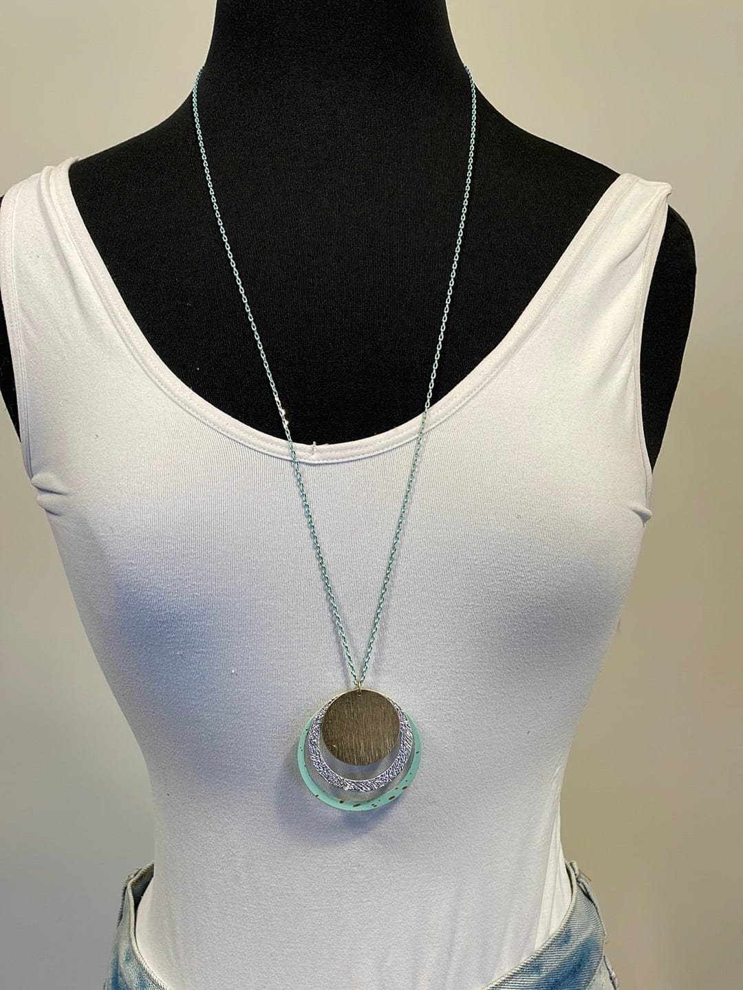 Mint Speckle Necklace