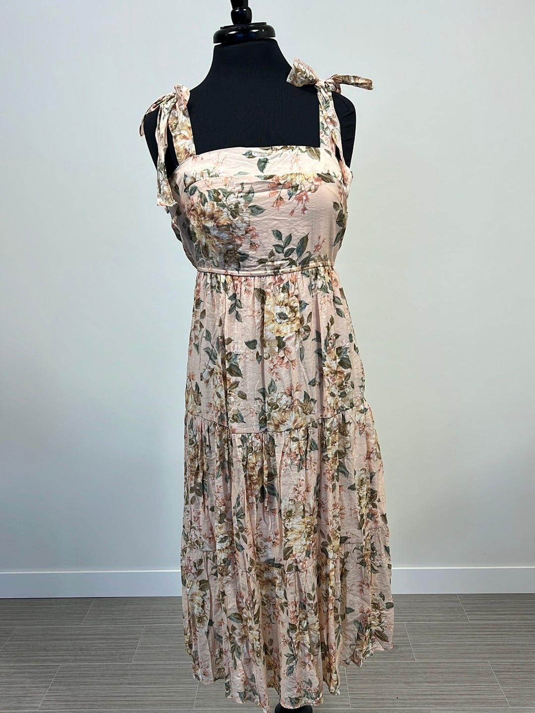 Peach Garden Tier Dress
