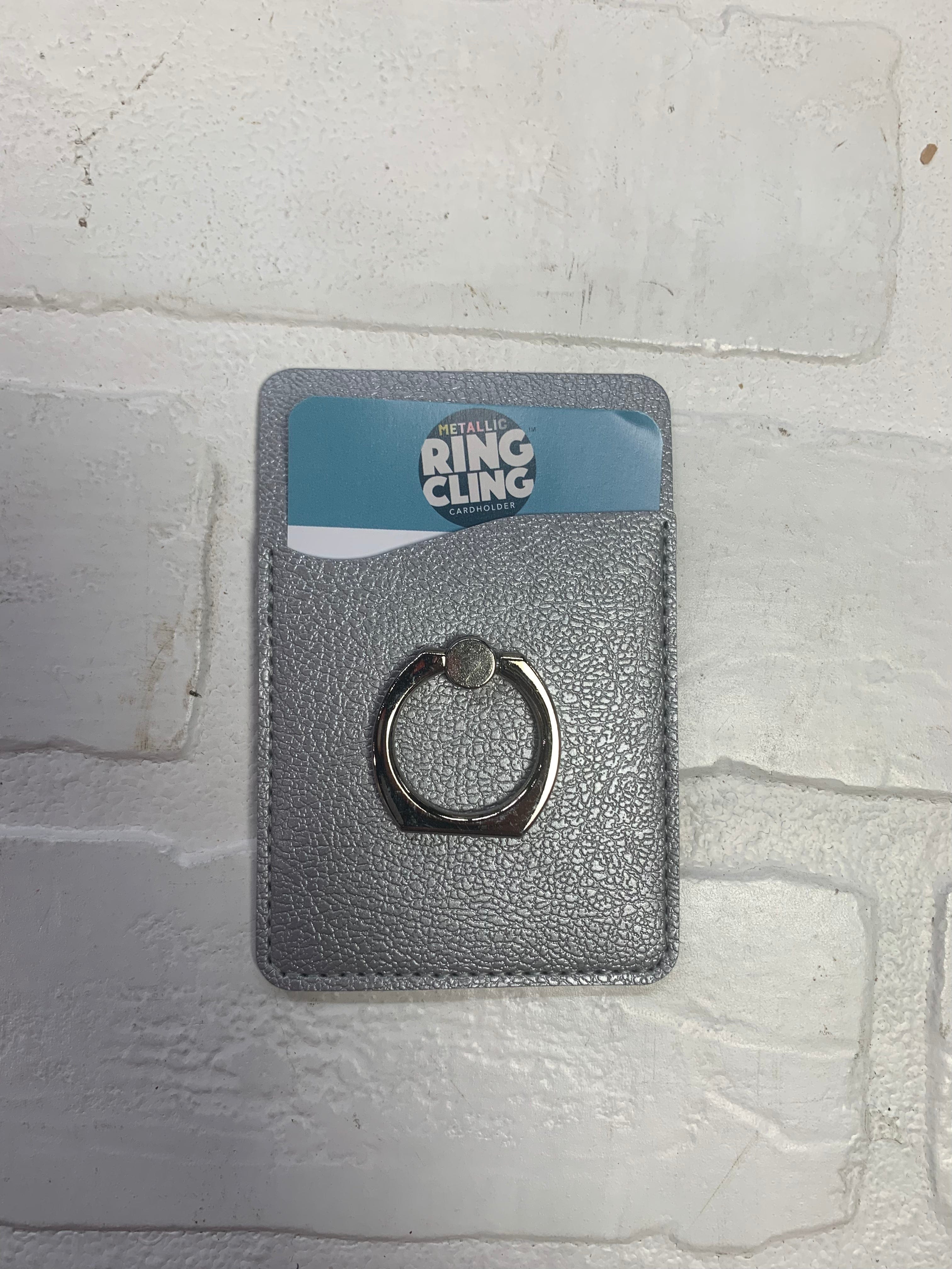 Metallic Ring Cling Cardholder
