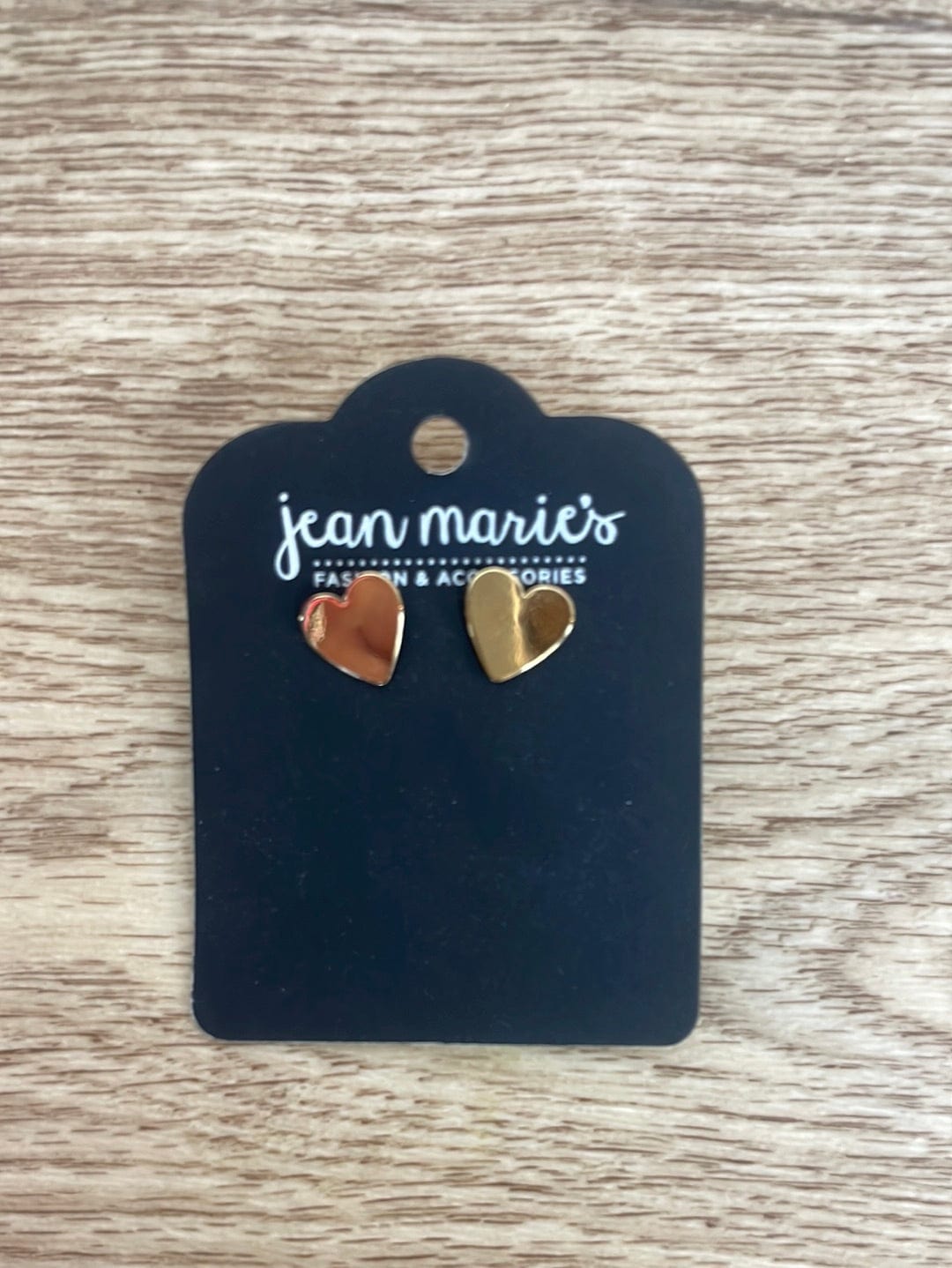Gold Heart Studs