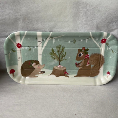Winter Woodland Animals Melamine Tray