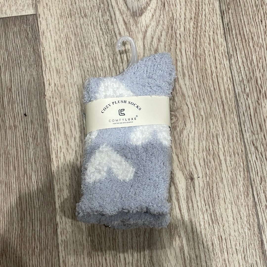 Gray Heart Comfy Luxe Sock