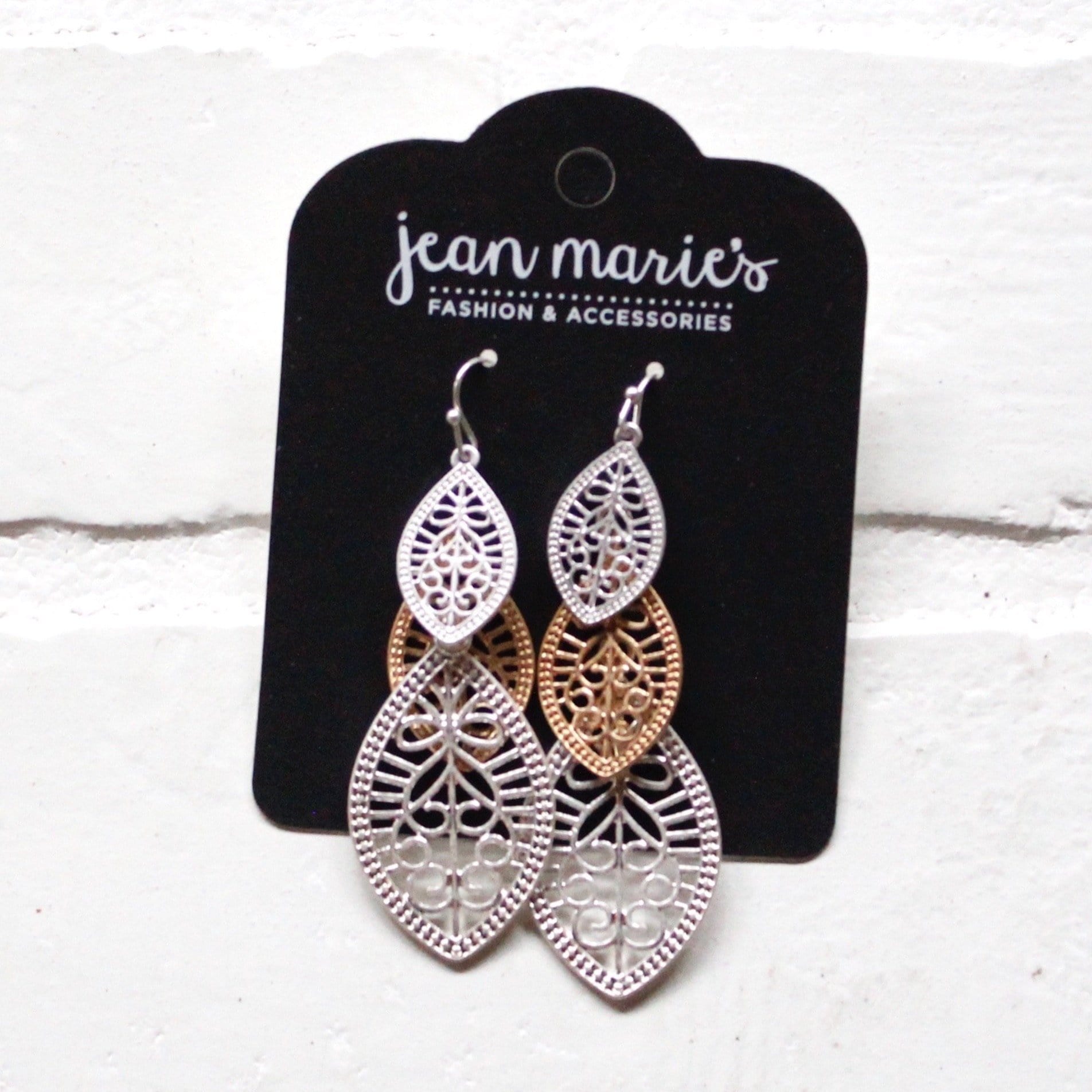 Gold/Silver Mix Earring