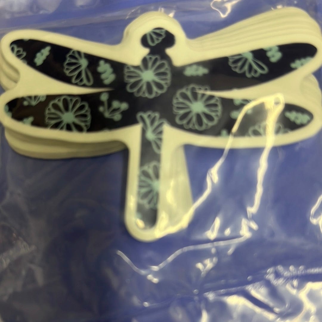 Floral Dragonfly Sticker