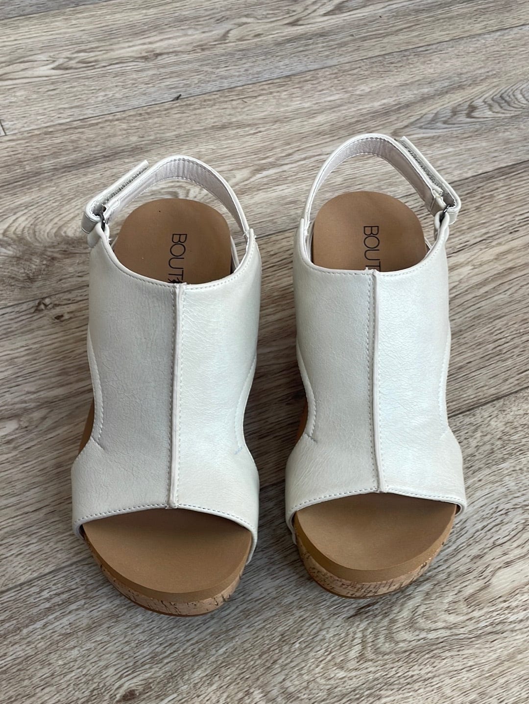 Cream Carley Wedge