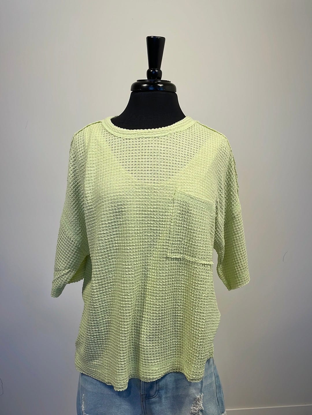 Celery Pocket Waffle Top