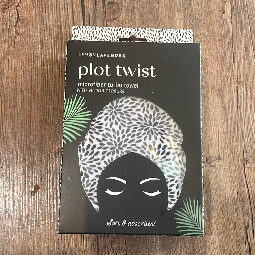 Plot Twist Turbo Towel B&W Floral