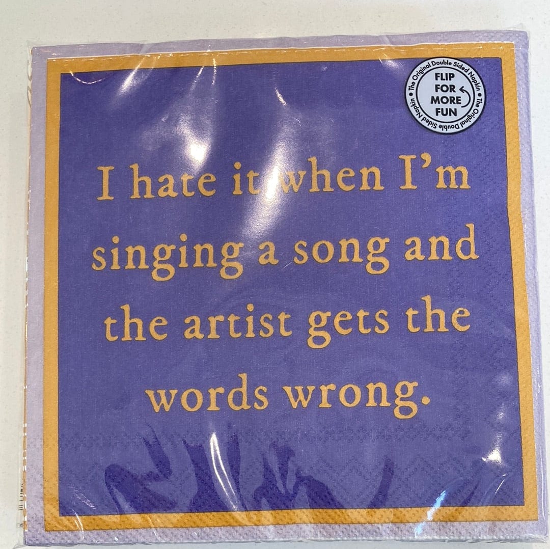 Words Wrong Napkin