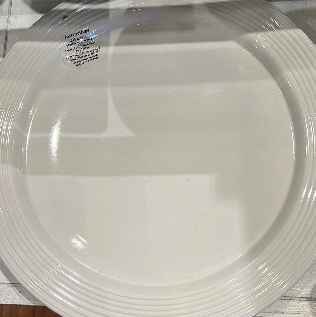 NF Stripe Round Platter - Retired