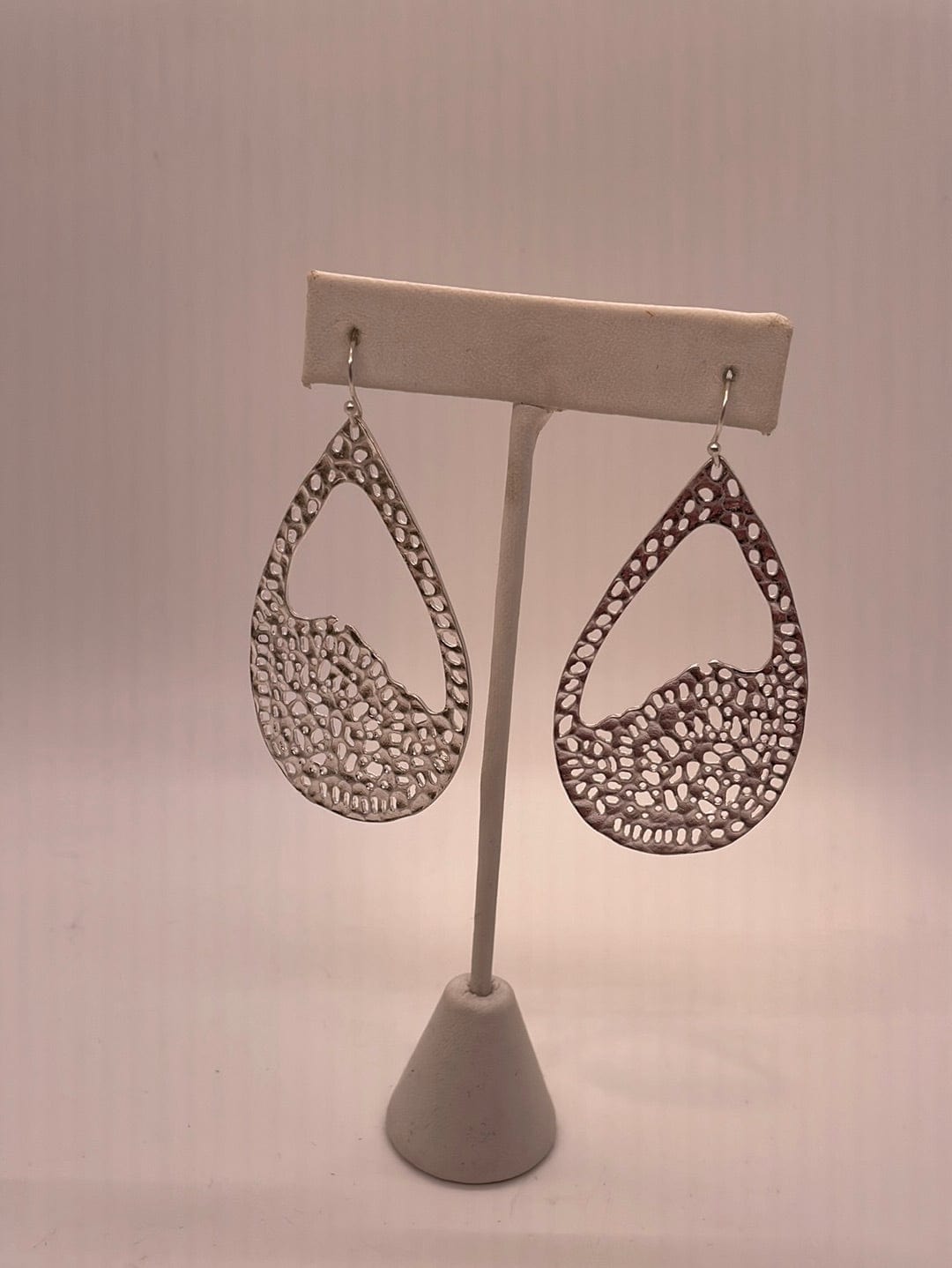 Silver Texture Earring