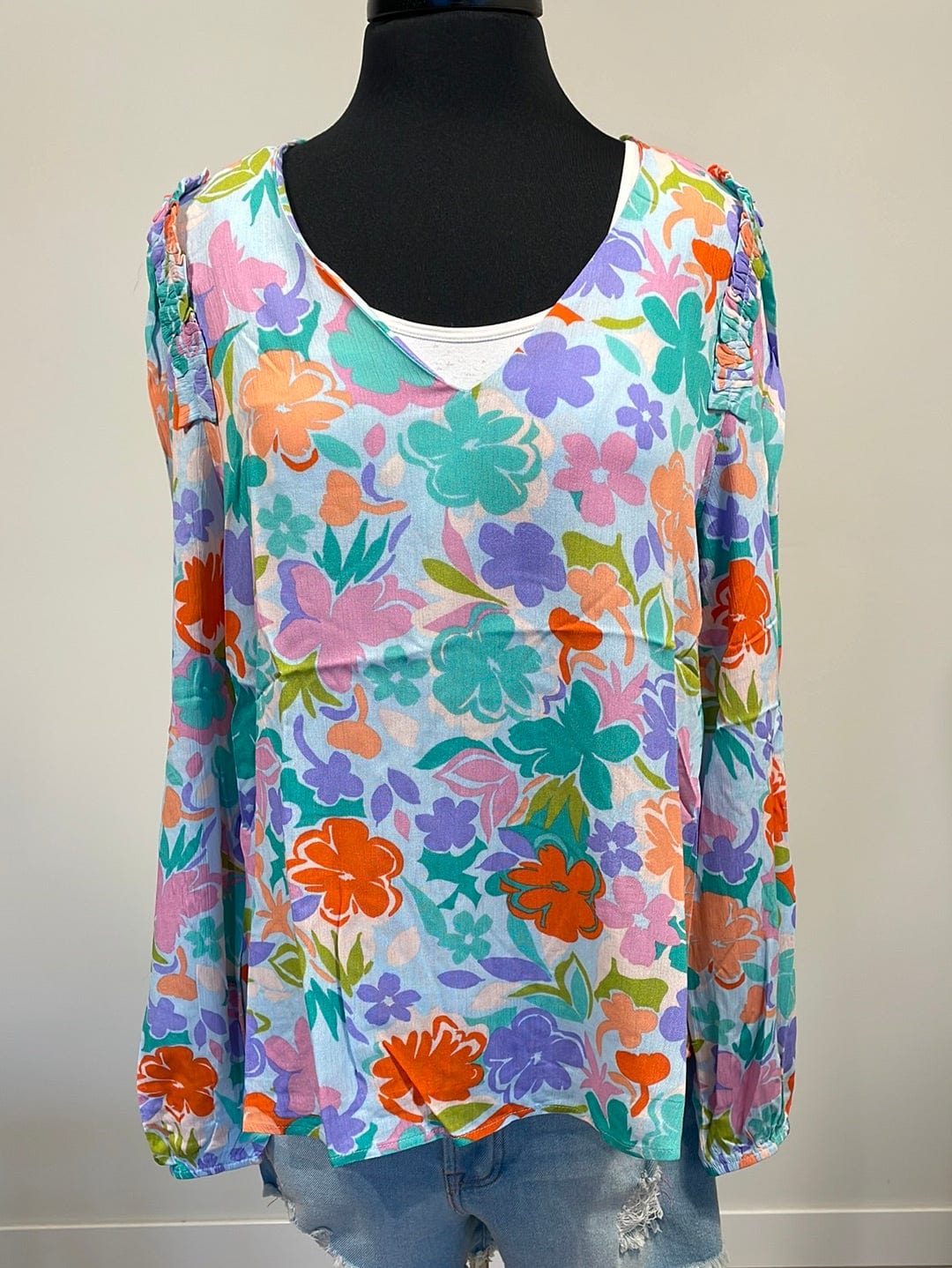 Pastel Floral Blouse