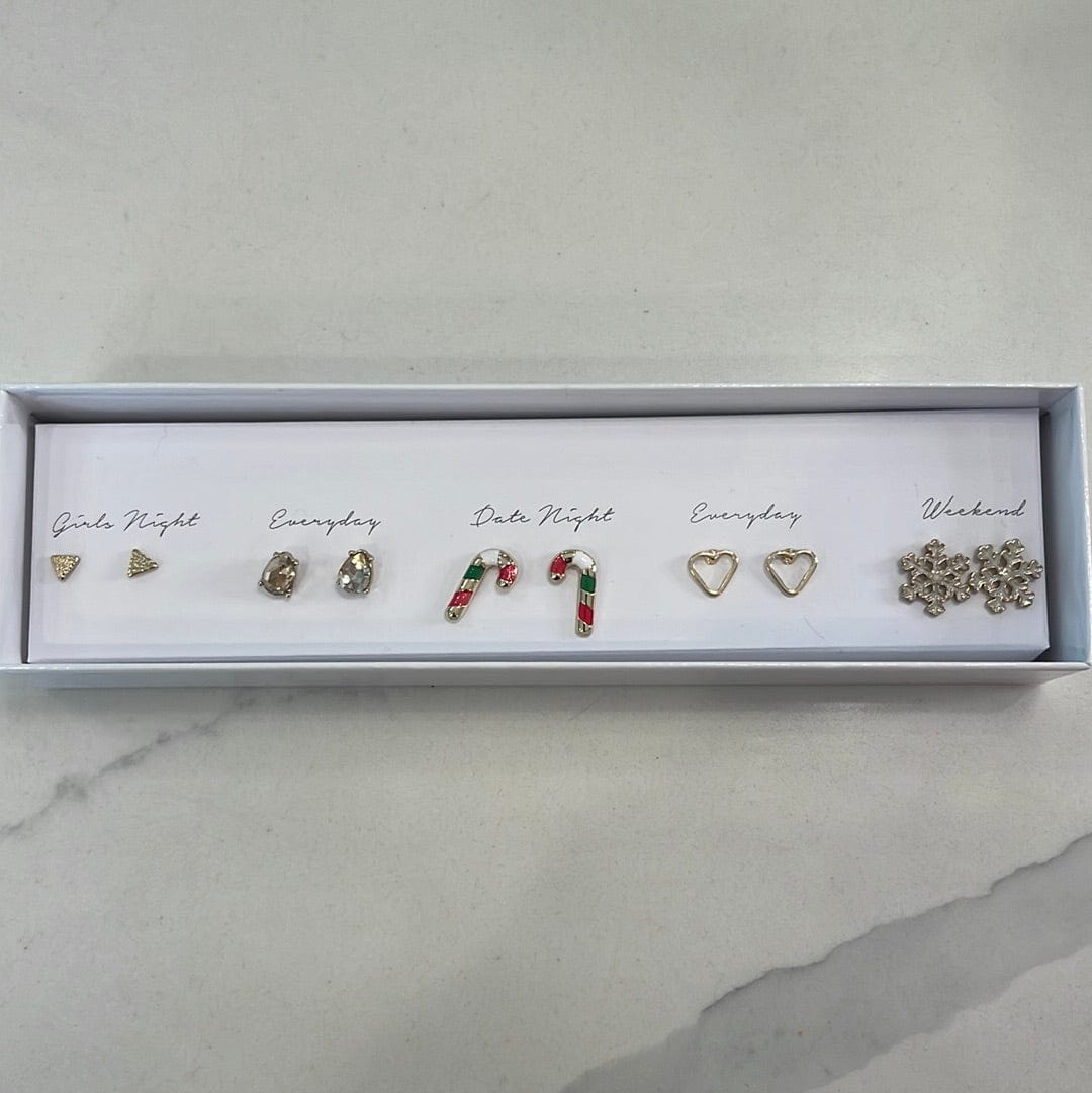 Candy Cane Earring Boxed Set