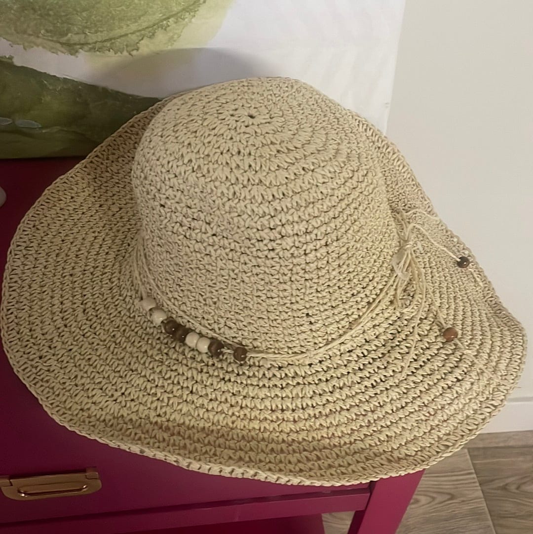 Ivory Woven Sunhat