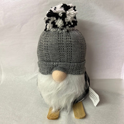 8" LED Plush Skiing Gnome Shelf Sitter
