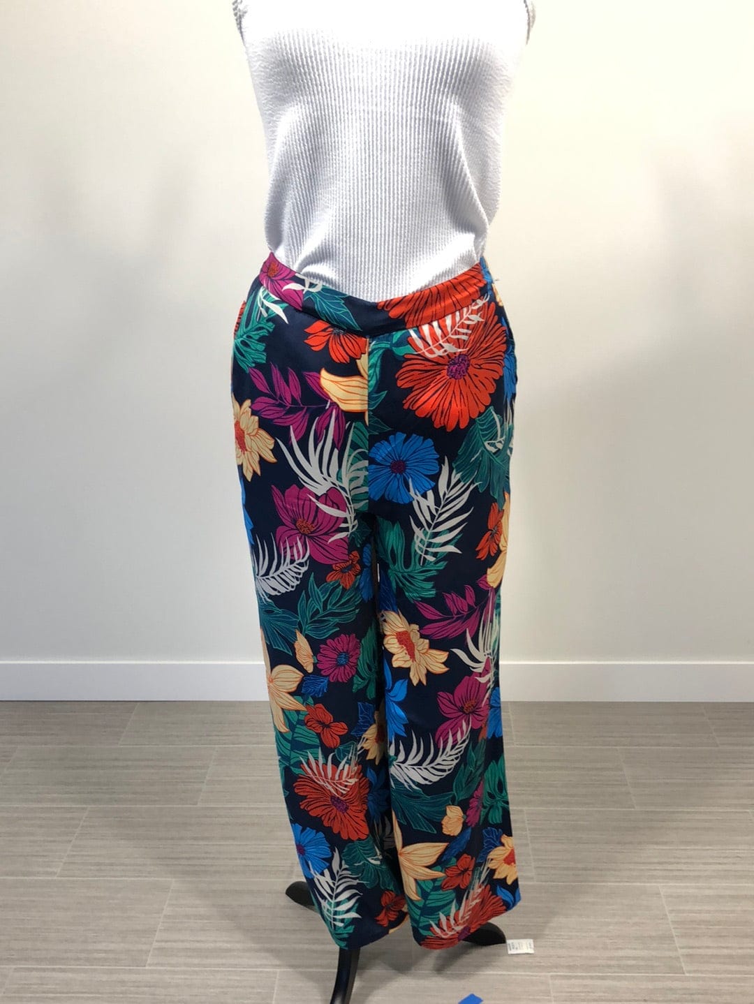 Tropical Print Palazzo Pants