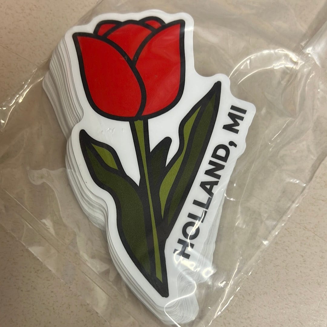 Red Tulip Holland MI Sticker